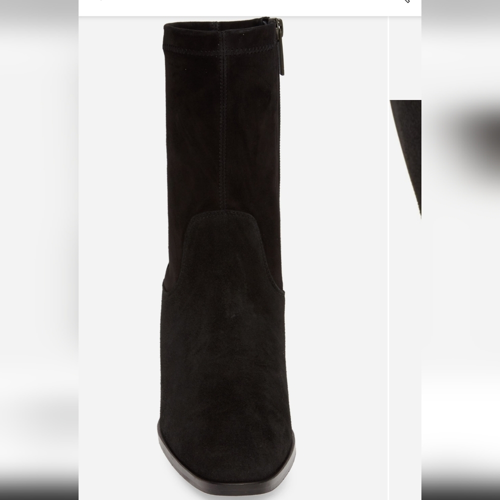 Aquatalia Tilly Weatherproof Bootie, black suede, size 9 - Picture 4 of 16